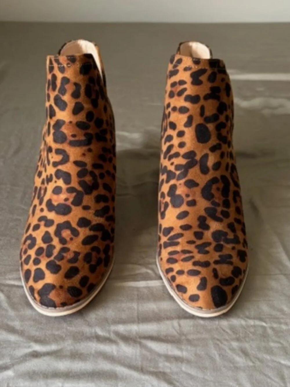 NWOT- women's leopard print booties- size 11 - Picture 4 of 5